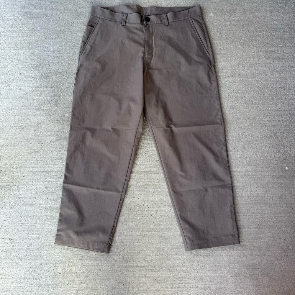 Lululemon‎ Commission Pant Slim Fit 36x32 Khaki Stretch ABC Style